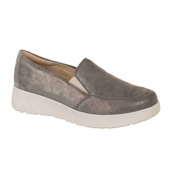 NEW TWISTED RUBY women's nori slip on in silver